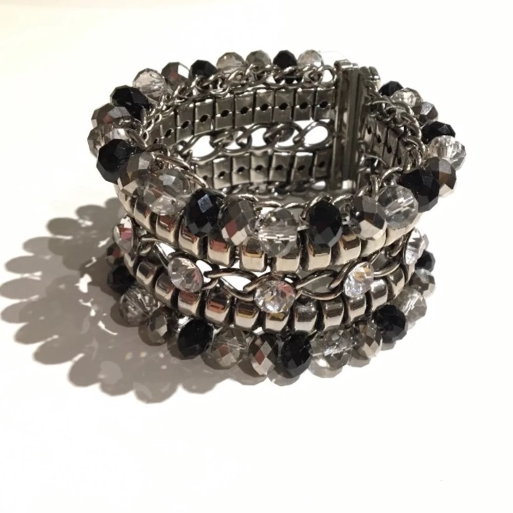 Black and Silver Leslie Danzis Bracelet